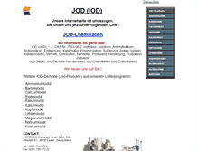 Tablet Screenshot of jod-chemikalien.com